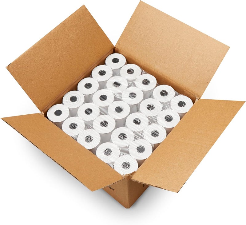 WRB SUPPLY (50 Rolls) 2 1/4 x 85' First Data FD130 FD50 FD400 FD55 FD100Ti Thermal Paper - Image 1